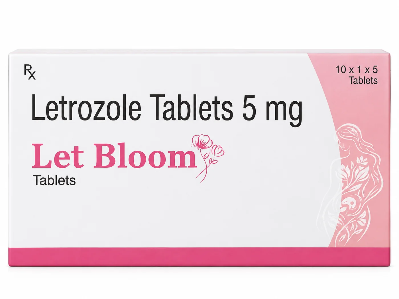 Let Bloom carton — Letrozole Tablets 5 mg, 10 x 1 x 5 tablets
